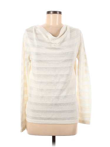 Jones New York Signature Women Ivory Long Sleeve T