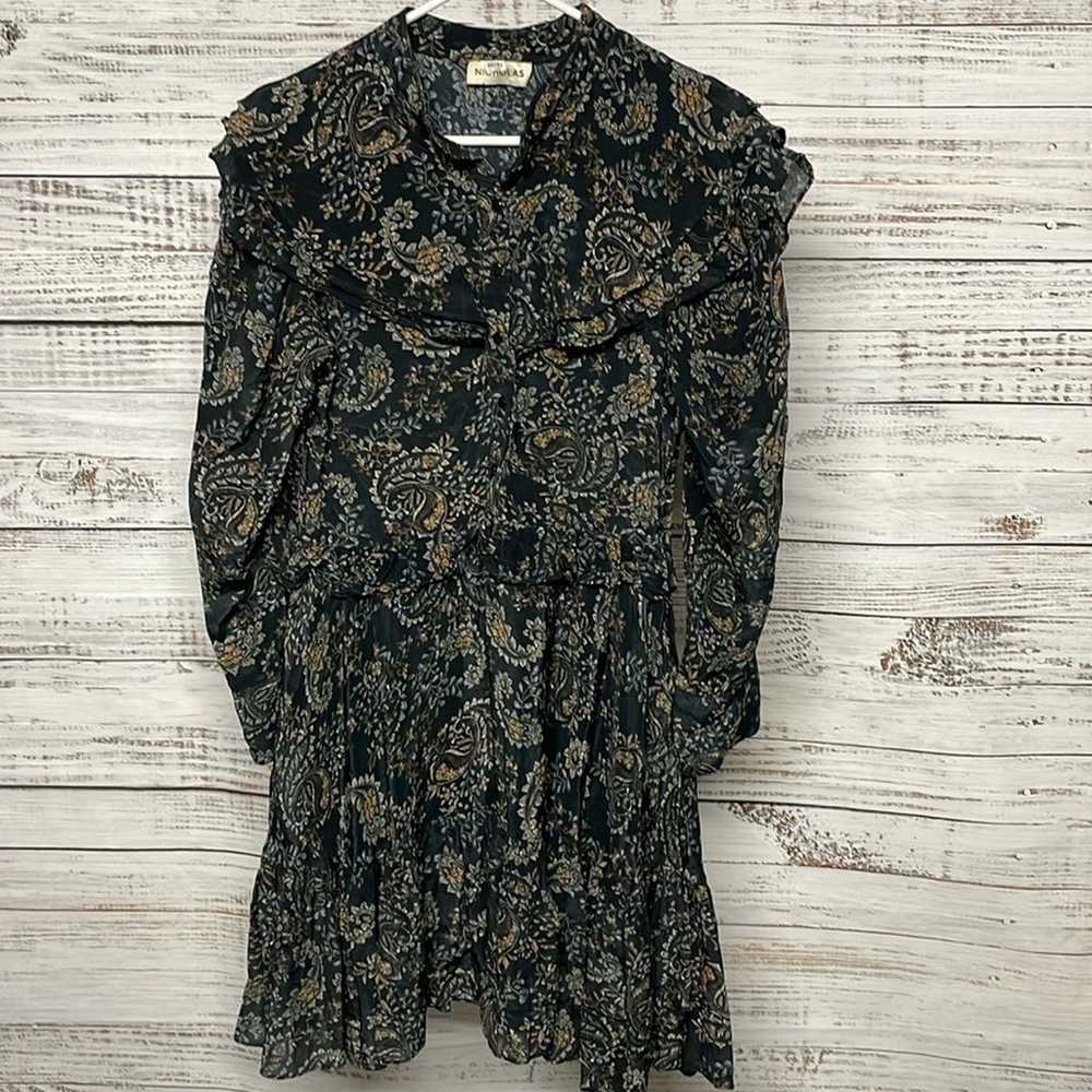 Nicolas Paisley Elsie Dress Size 6 Mini Long Slee… - image 3