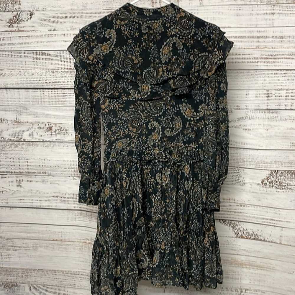 Nicolas Paisley Elsie Dress Size 6 Mini Long Slee… - image 6