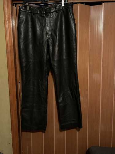 DKNY DKNY BLACK LEATHER PANTS