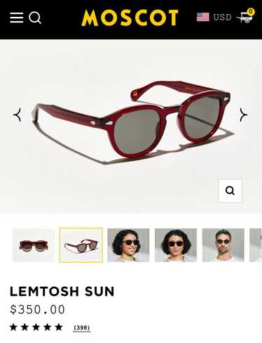 Moscot Moscot Lemtosh Sun Glasses in Ruby