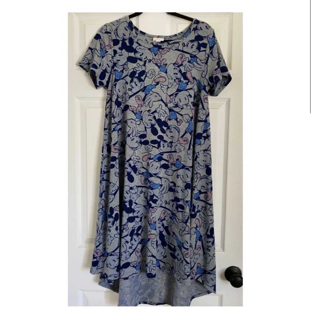 LULAROE DISNEY MICKEY MOUSE DRESS SMALL - image 2