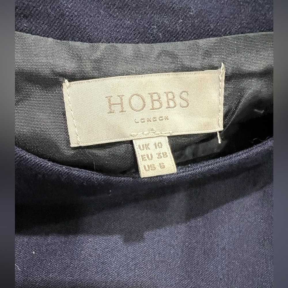 Hobbs London 95% Wool Navy Blue Shift Dresses 196… - image 5