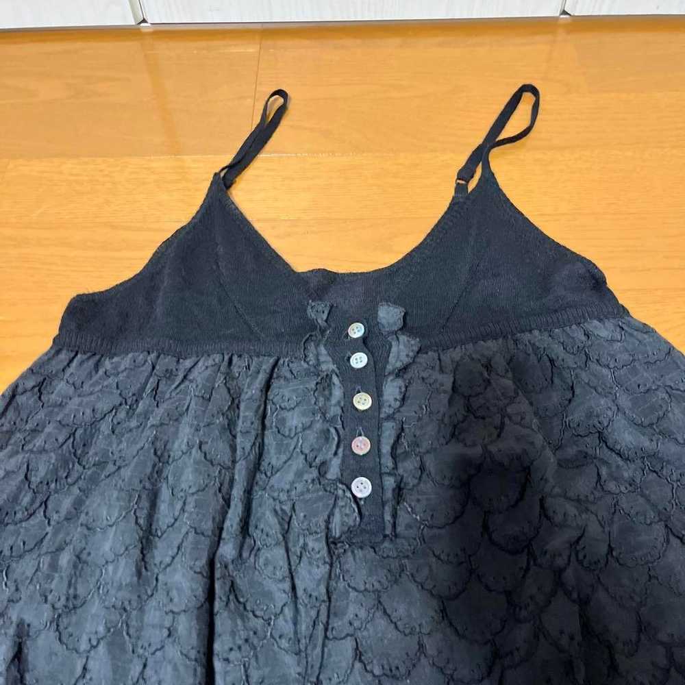 TSUMORI CHISATO Lace Pattern Camisole Knit Silk D… - image 4