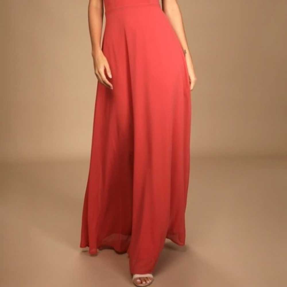 Meteoric Rise Rusty Rose Maxi Dress - image 2