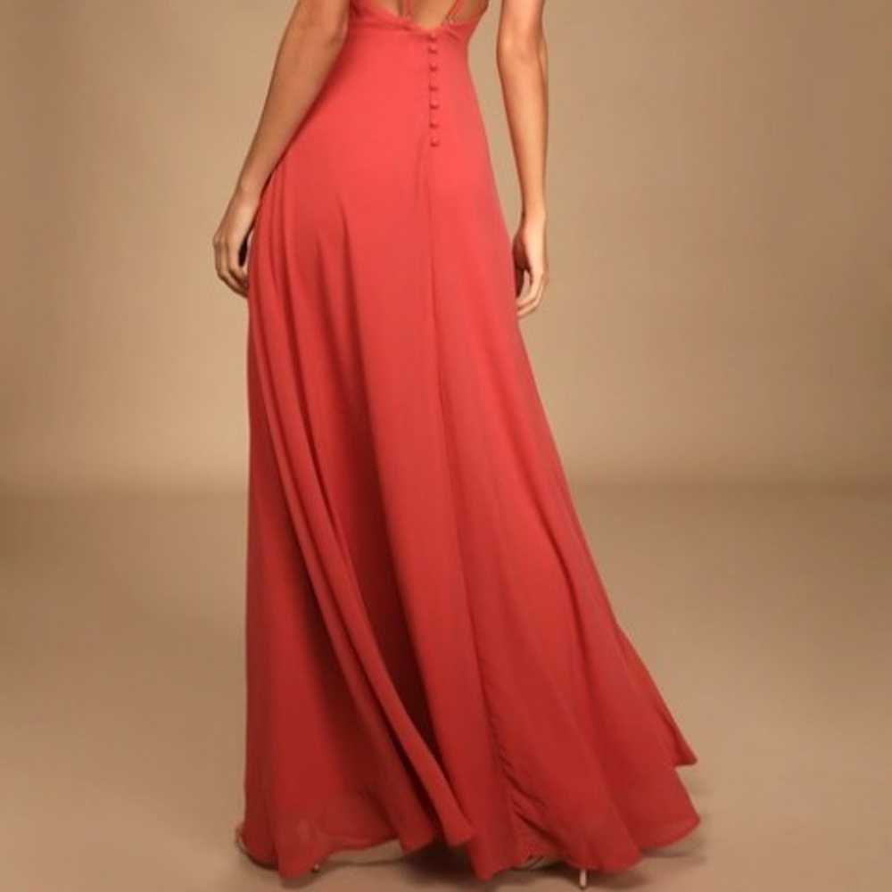 Meteoric Rise Rusty Rose Maxi Dress - image 4