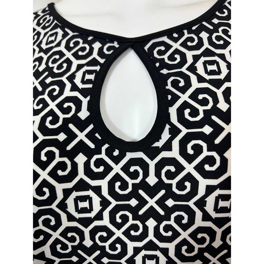 Joseph Ribkoff Tunic Dress Mini 14 Black White Ge… - image 8