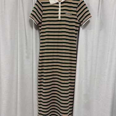 adidas Stripe Half-Zip Dress