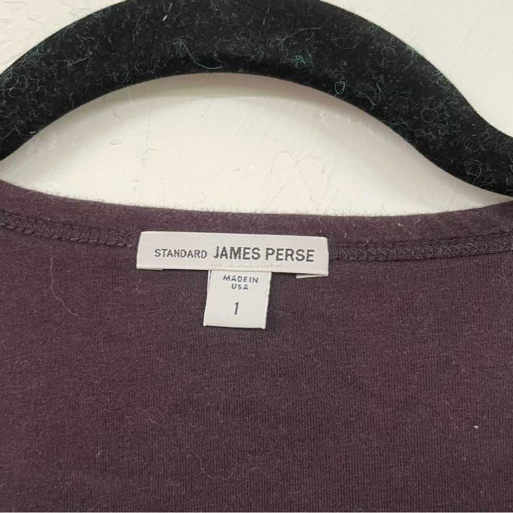 James Perse Purple Long Sleeve Wrap Bodycon Ruche… - image 2