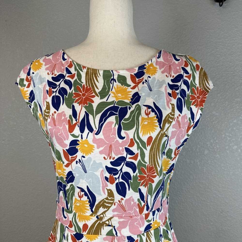 Boden Womens Florrie Cotton Jersey Dress Size 8 T… - image 2