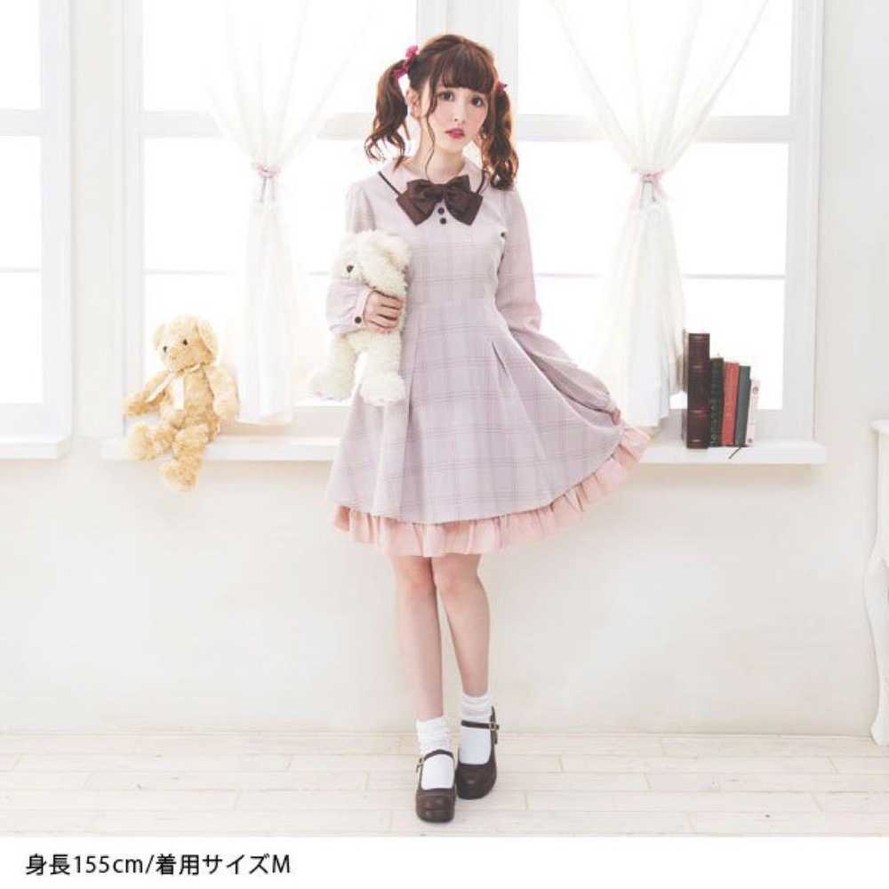 Yume Tenbou Dear My Love Check Pattern Round Coll… - image 2