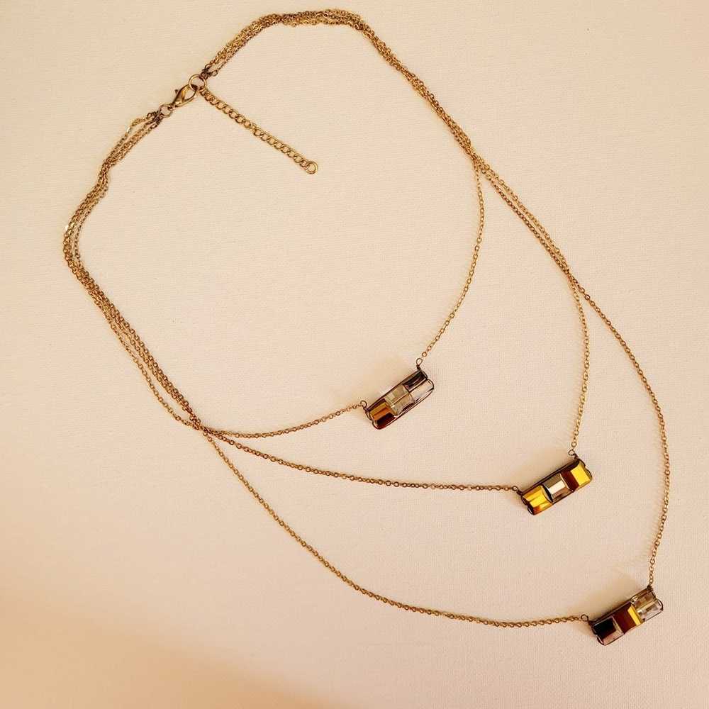 Three-Tiered Pendant Necklace - image 4