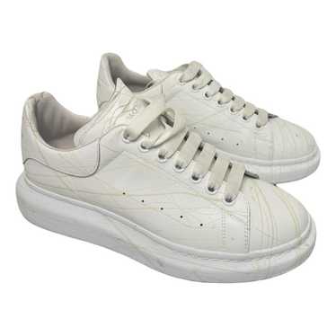 Alexander McQueen Oversize leather low trainers