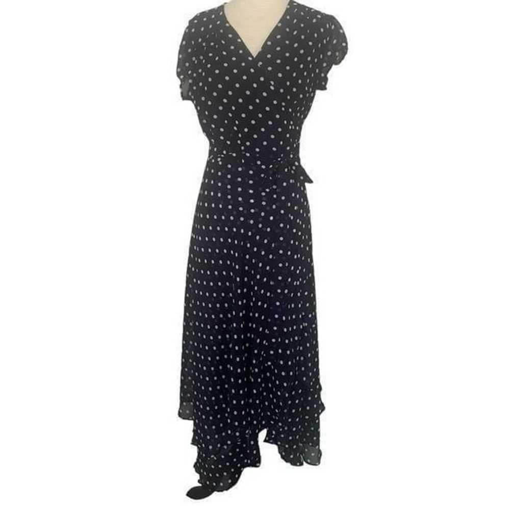 ABS Collection Allen B. Schwartz Polkadot Wrap dr… - image 2