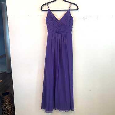 JENNY PACKHAM purple maxi bridesmaids dress