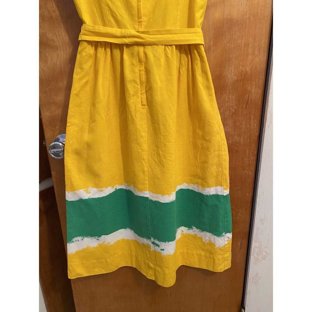 Vintage Malia Honolulu 70s Op Art Sun Dress Flora… - image 8