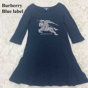 Burberry Blue Label Dress Check Horse Logo Rare