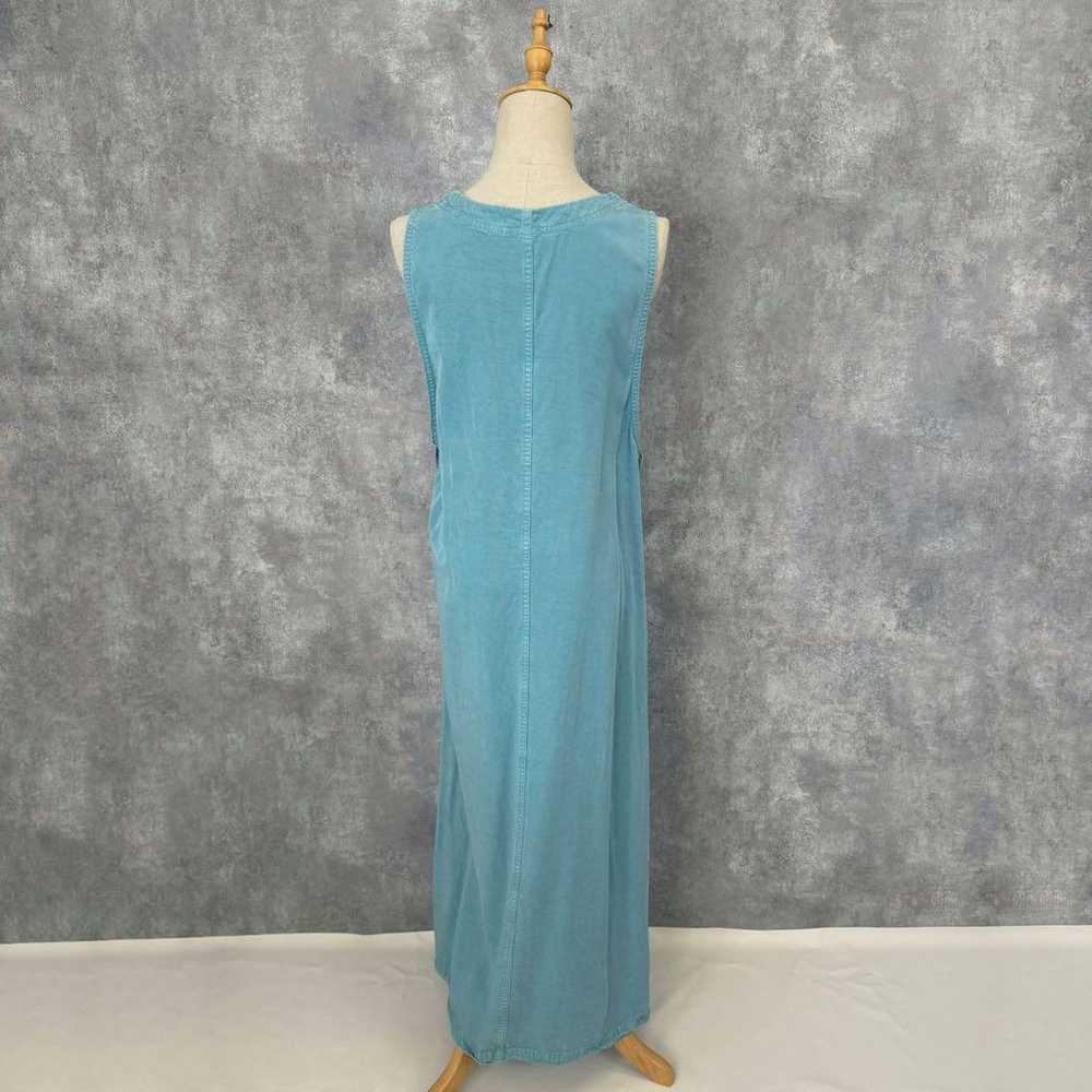 Sleeveless Maxi Dress with Side Button Design - I… - image 5