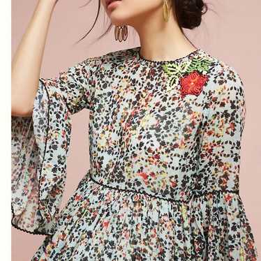 Anthropologie Libra Embroidered Tunic Dress Bhanun