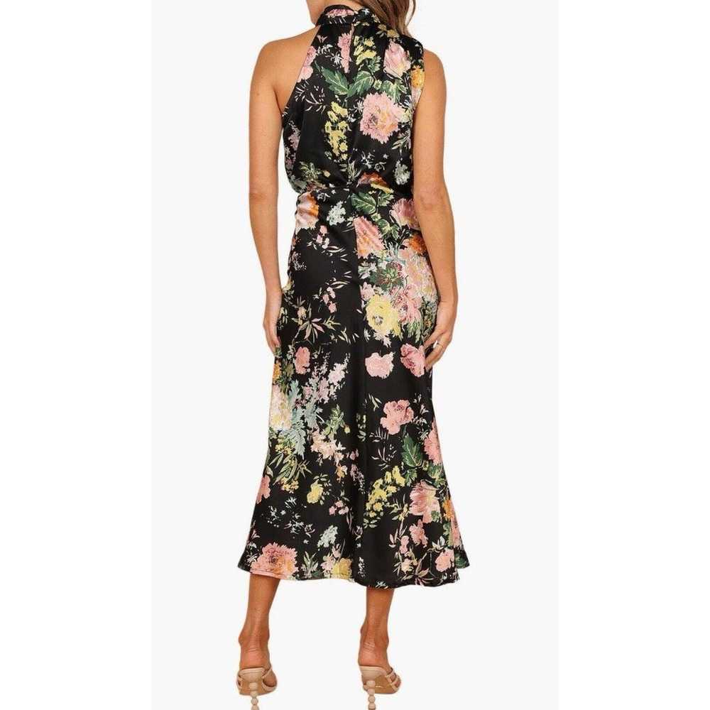 Petal and Pup Anabelle Halter Neck Midi Dress Bla… - image 3