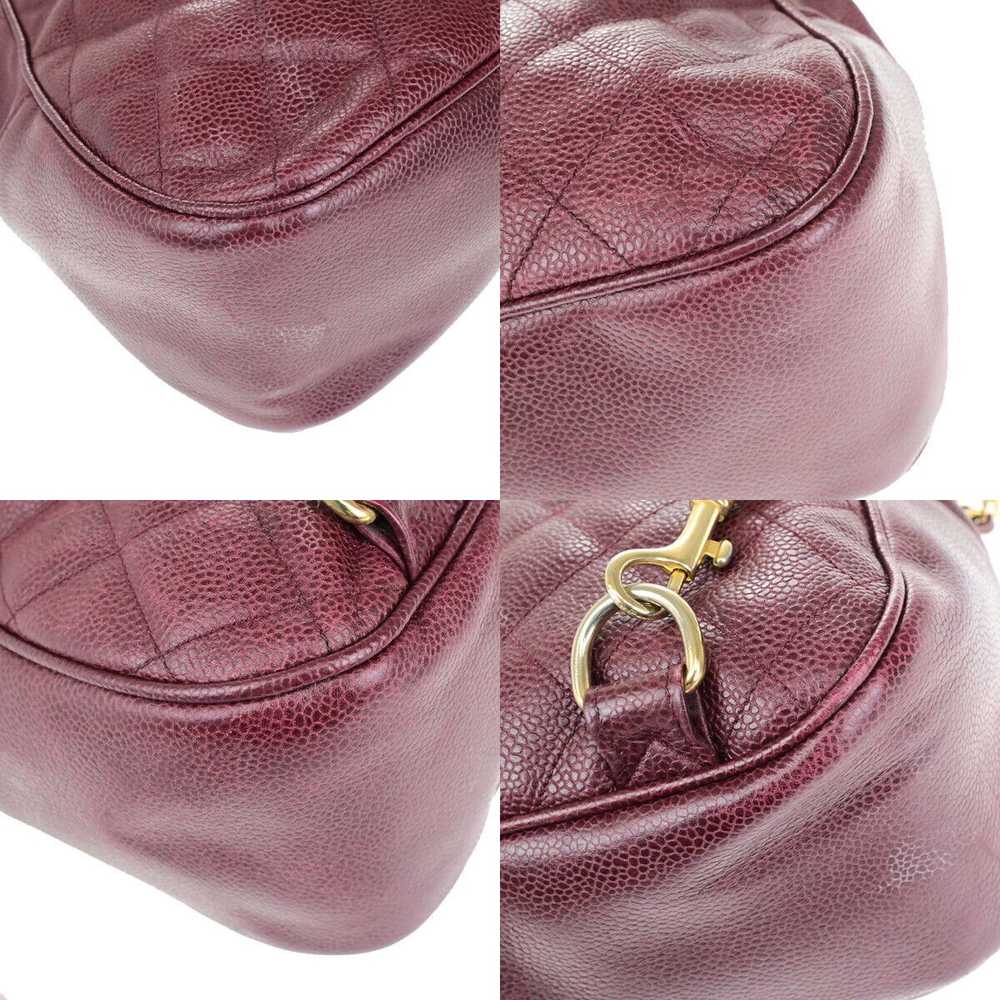 Chanel Coco Mark Burgundy Leather Backpack Bag (P… - image 6