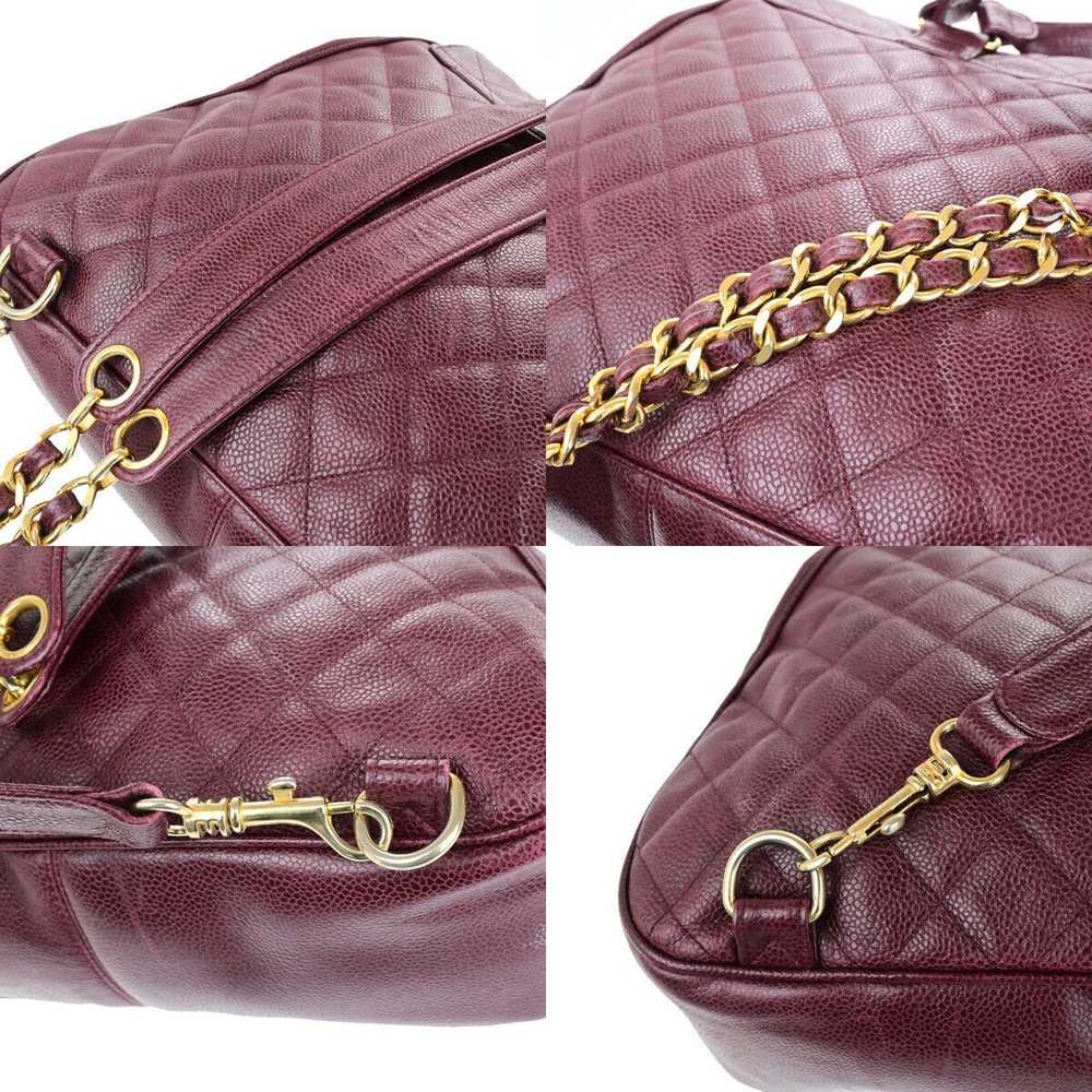 Chanel Coco Mark Burgundy Leather Backpack Bag (P… - image 7