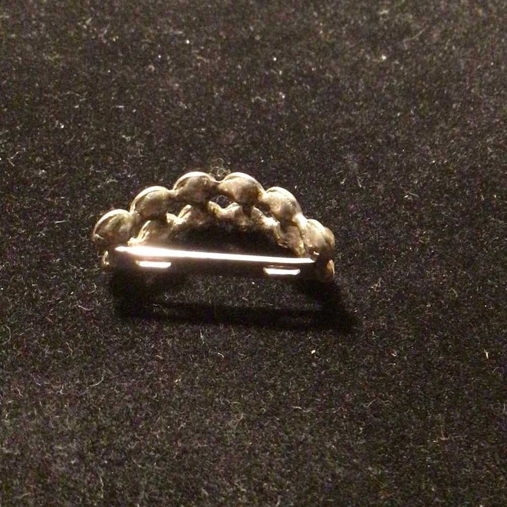 Vintage Half Moon Scarf Ring - image 3