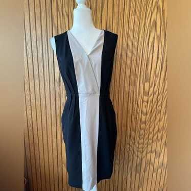 Calvin Klein Woman’s Black and Khaki Sheath Dress