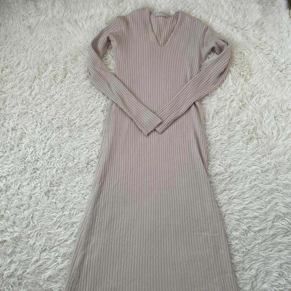 CELFORD Wool Knit Rib Long Dress - image 4