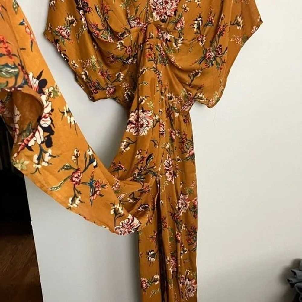 Showpo Vacay Ready Deep Plunge Mustard Floral Thi… - image 6