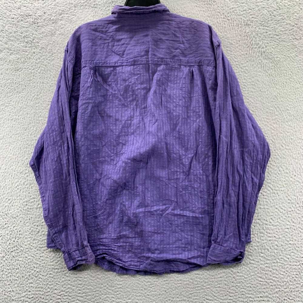 The Territory Ahead Sheer Purple Button Up Blouse… - image 2