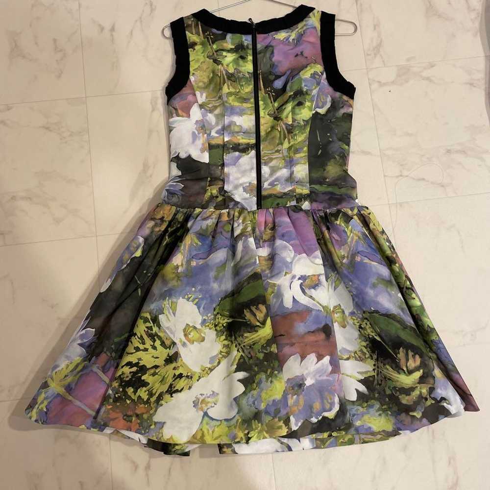 LANVIN en bleu Floral Print Sleeveless Dress - image 8