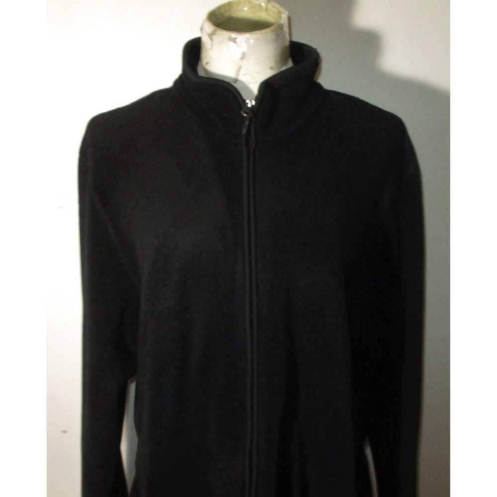 Uniqlo Luxurious Black Full Zip Fleece Jacket for… - image 2