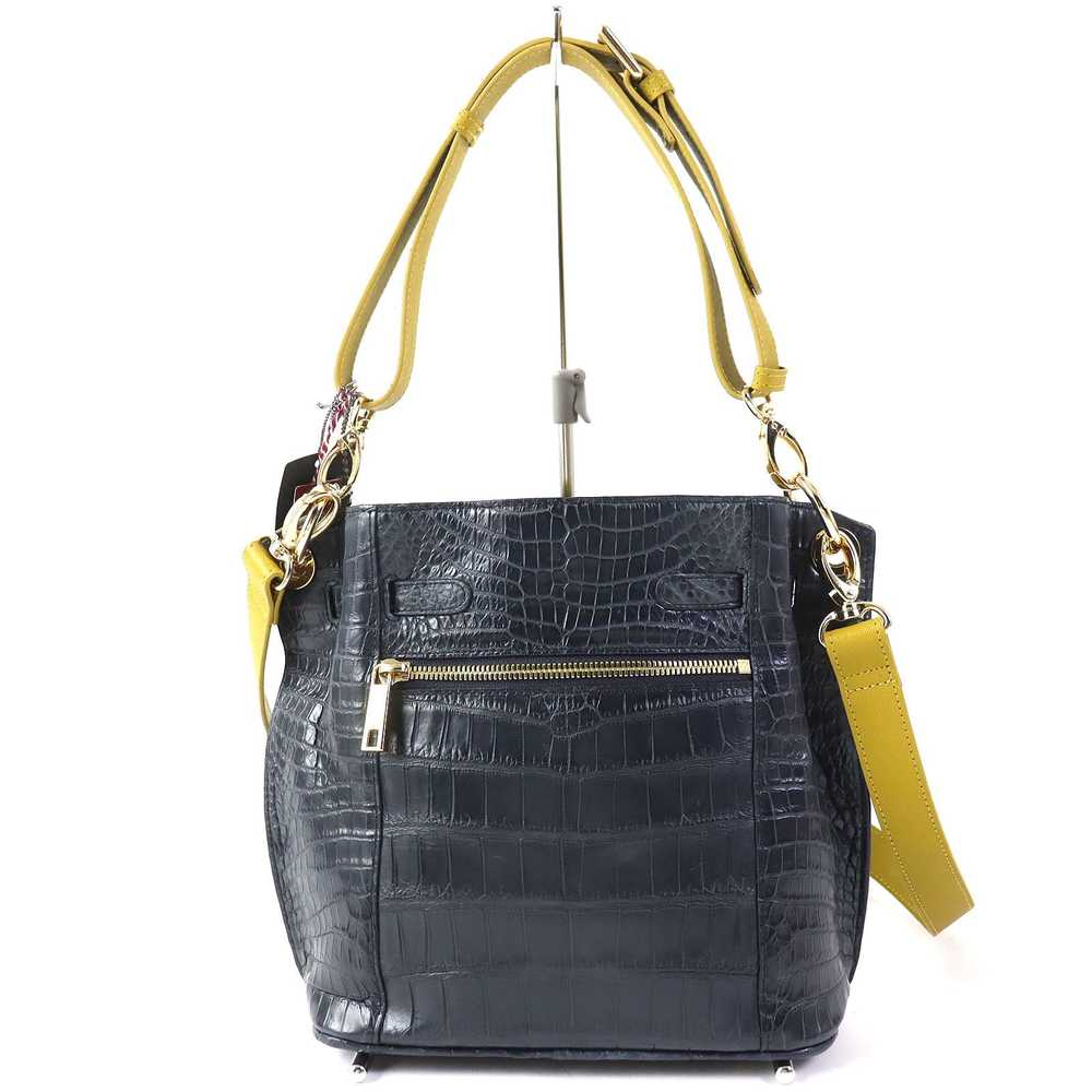 Other Other Crocodile 2WAY Handbag Shoulder Bag N… - image 3