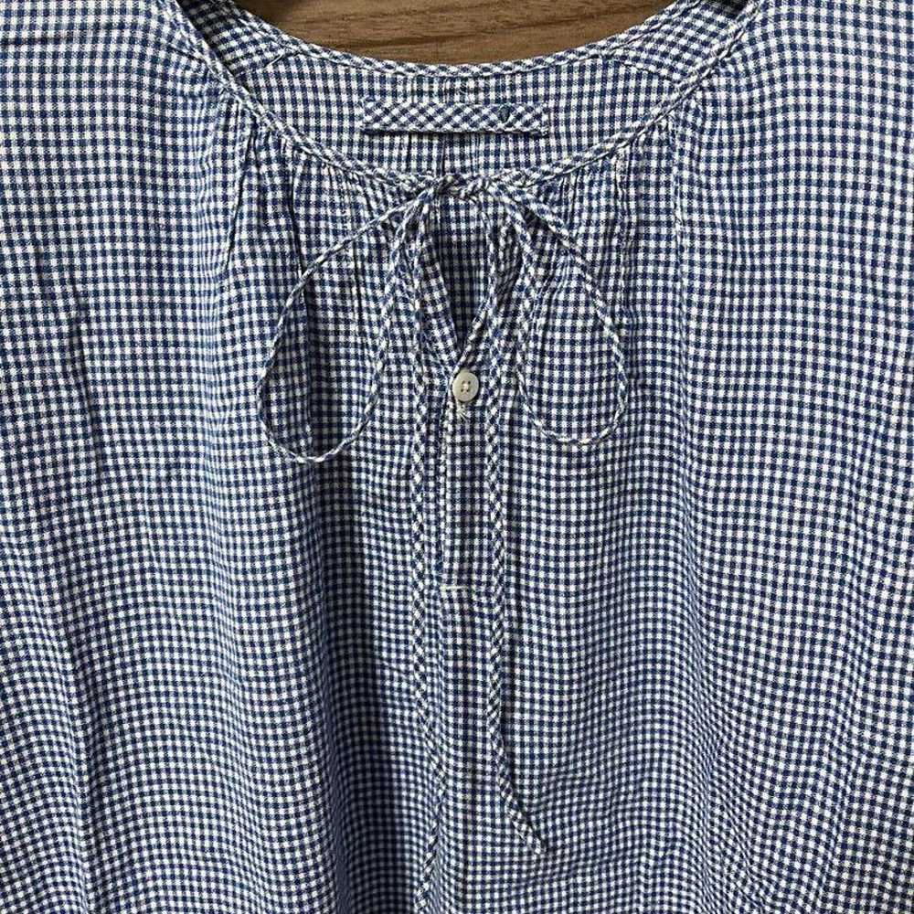 45rpm Gingham Check Tunic Dress Blouse - image 4