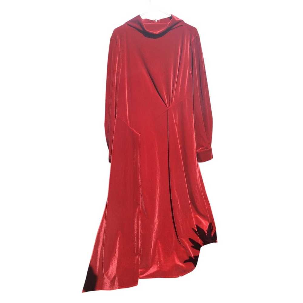 Soft Surroundings velvet Midi dress womens 18 NEW… - image 2