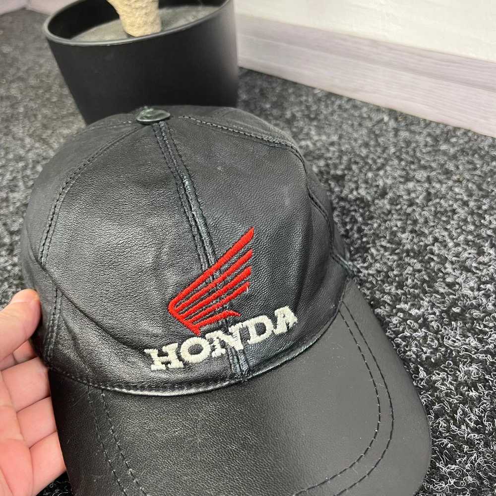 Honda × Racing × Vintage Vintage 90s Honda Leathe… - image 2