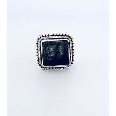 Vintage Elegant Vintage Sterling Silver Diamond-S… - image 1