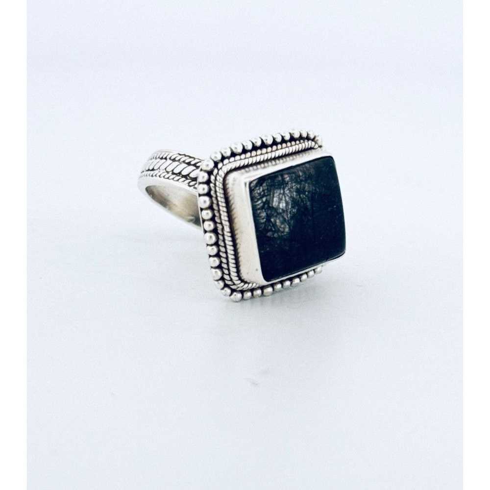 Vintage Elegant Vintage Sterling Silver Diamond-S… - image 2