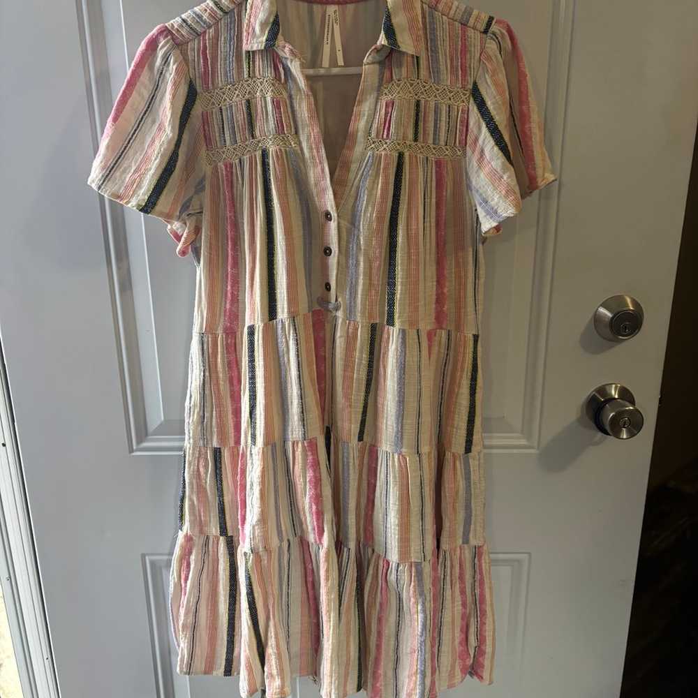 Anthropologie Georgina Multicolor Striped Crotche… - image 2