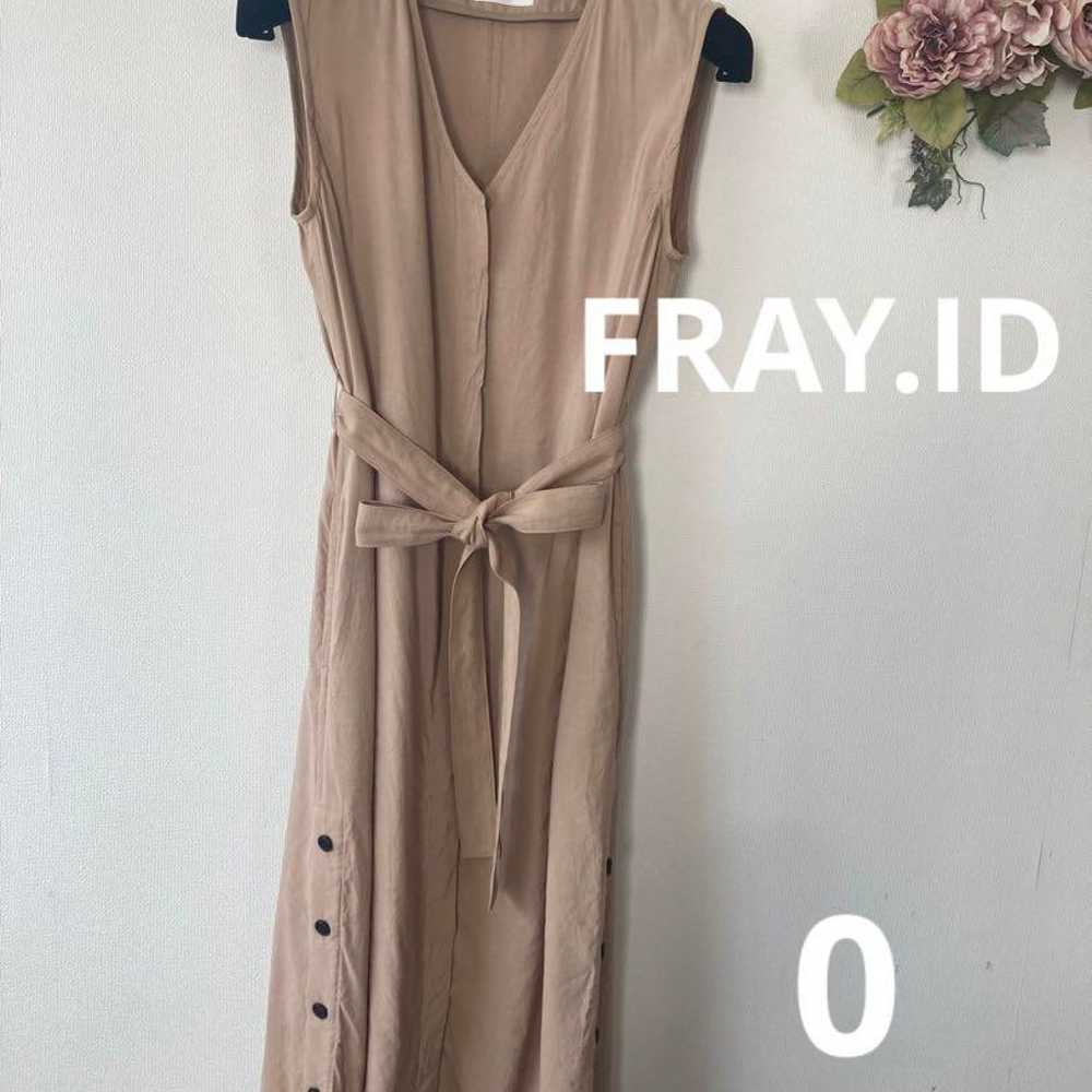 FRAY.ID ❤️ Long One-piece Dress Vest Beige Size 0 - image 2