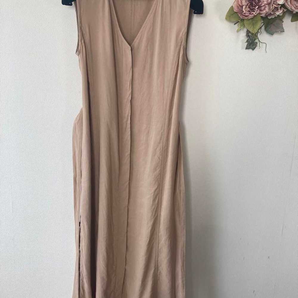 FRAY.ID ❤️ Long One-piece Dress Vest Beige Size 0 - image 5