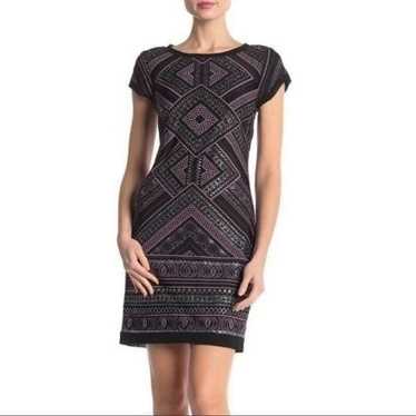 Vince Camuto Black & Purple Sparkly Cocktail Dress - image 1