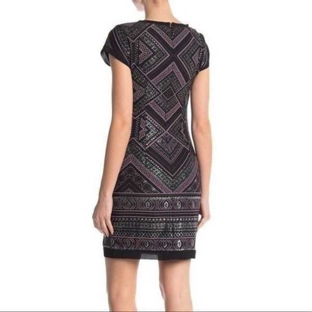 Vince Camuto Black & Purple Sparkly Cocktail Dress - image 2