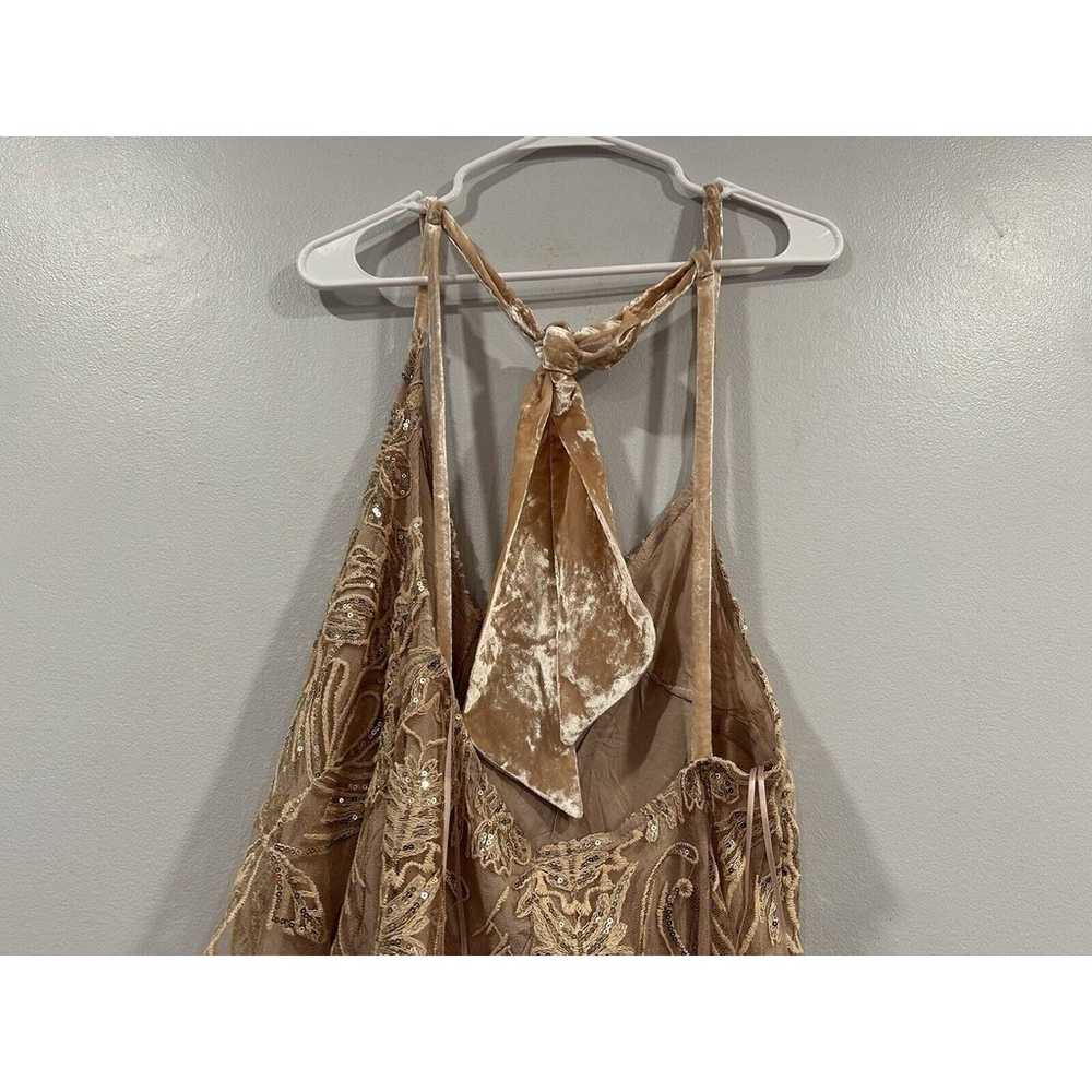 Free People Swingin It Romper Champagne Size Medi… - image 5