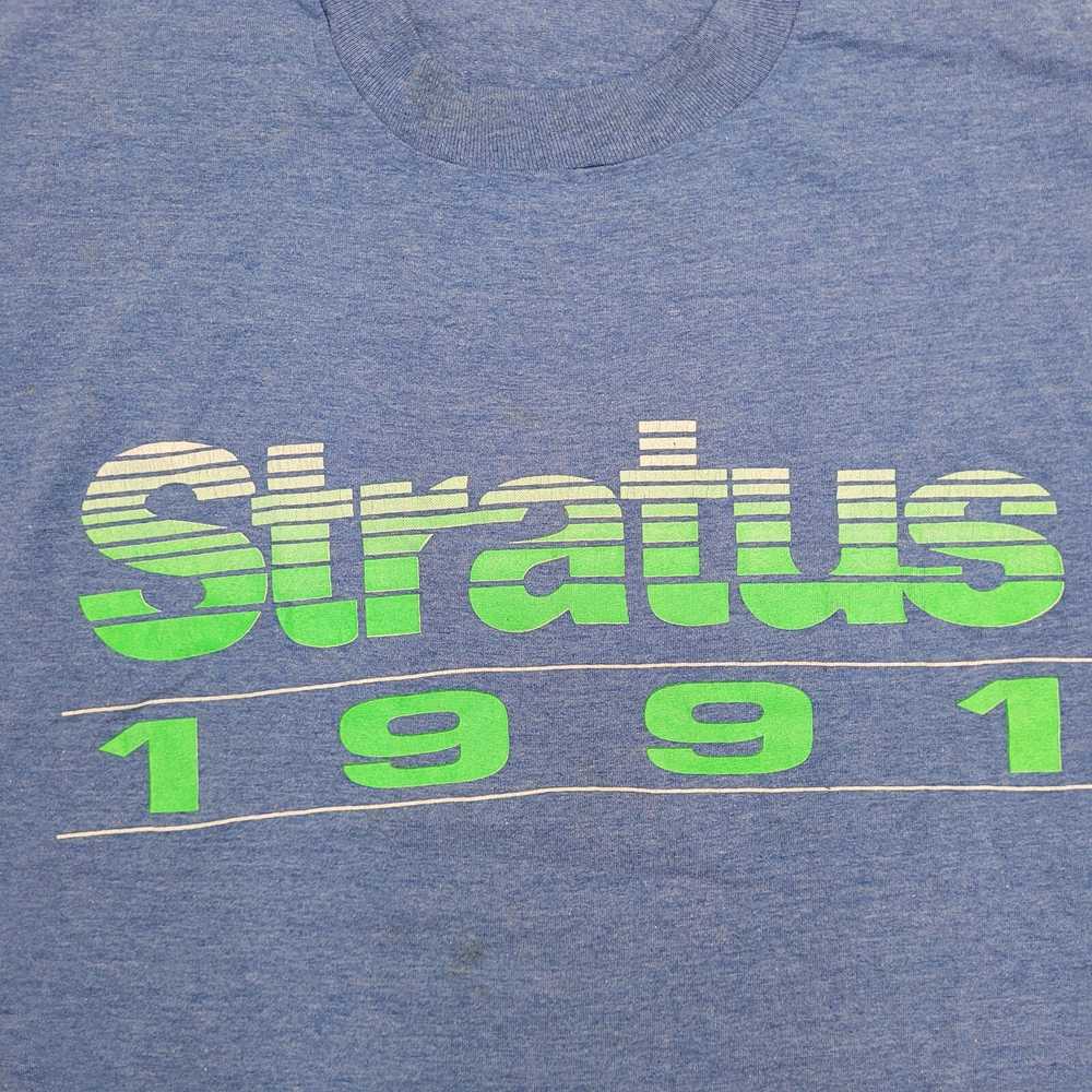 Screen Stars VTG 1991 Stratus Spellout Typographi… - image 3