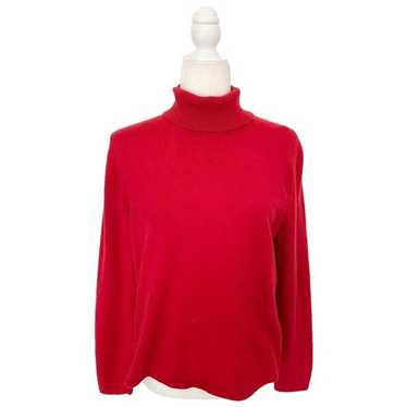 Other Amie Drew Red Turtleneck Sweater size L Cash