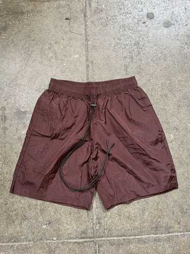 Streetwear × Vintage Crinkle Nylon Shorts Brown