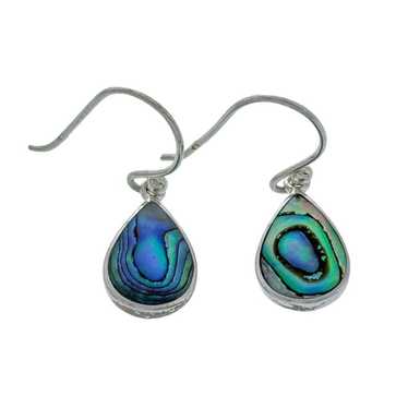 Vintage Thailand SU Sterling Silver 925 Abalone S… - image 1