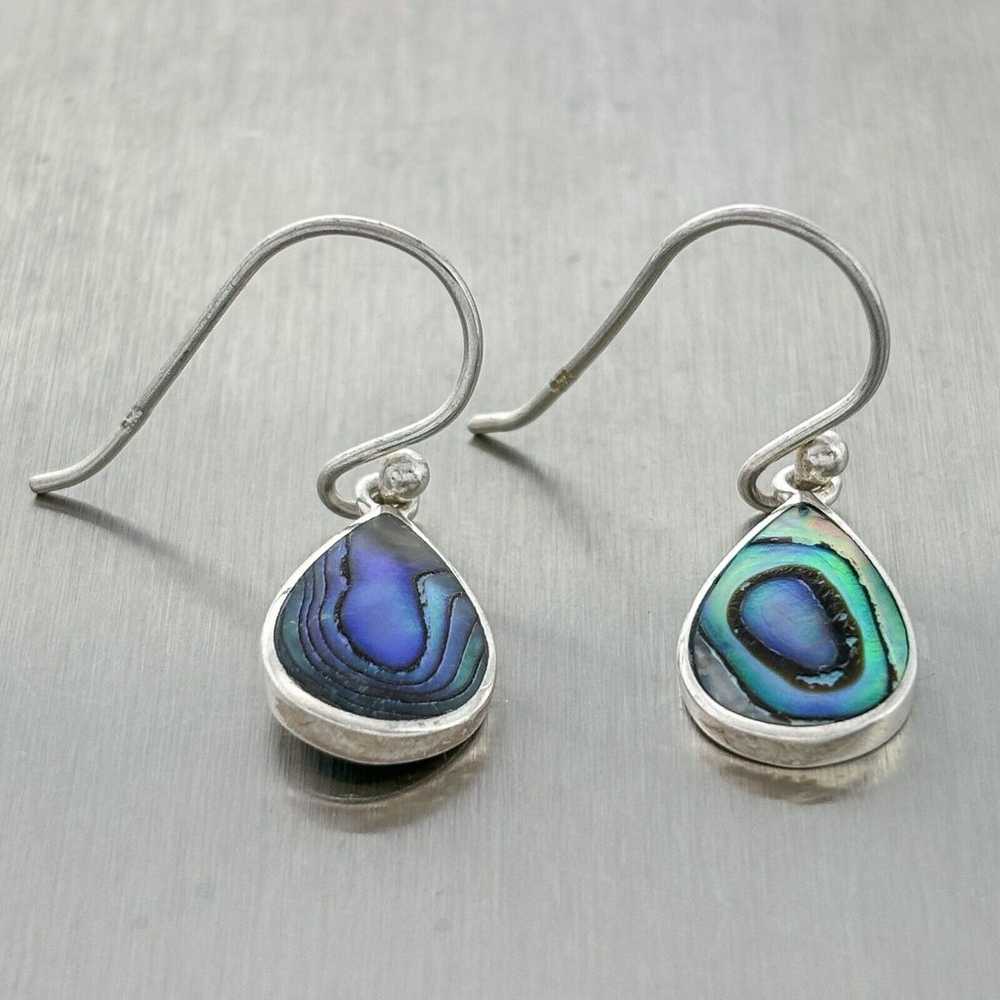 Vintage Thailand SU Sterling Silver 925 Abalone S… - image 6